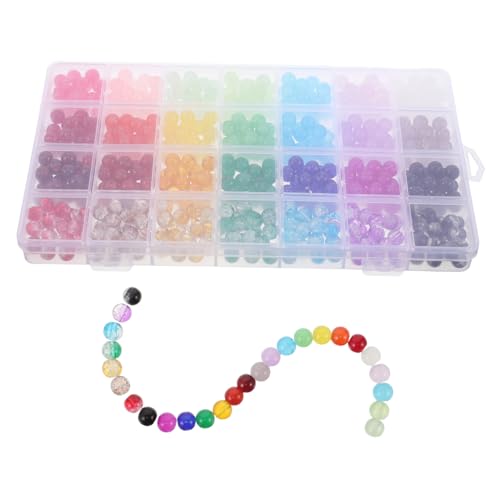 SHINEOFI 1 Schachtel Runde Glasperlen Bunte Kristallperlen für Schmuckherstellung DIY Armband Ohrring Basteln Handgemachte Accessoires SHINEOFI 1 Schachtel Runde Glasperlen Bunte Kristallperlen für Schmuckherstellung DIY Armband Ohrring Basteln Handgemachte Accessoires von SHINEOFI