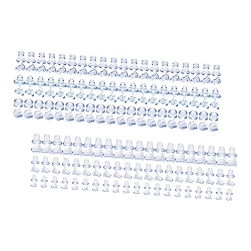 SHINEOFI 1 Schachtel Silicone Ohrringstopper Formen Rutschfeste Ohrstecker Verschlüsse Ersatz für Ohrringe DIY Schmuckherstellung Hypoallergen Langlebig von SHINEOFI