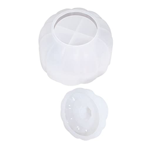 SHINEOFI 1 Set DIY Klebeform Kürbis Aufbewahrungsbox Silikonform Kreative Aufbewahrungsbox Halloween Glasform Kürbis Aufbewahrungsform Bonbonglasformen Formen Kürbisbehälterform von SHINEOFI