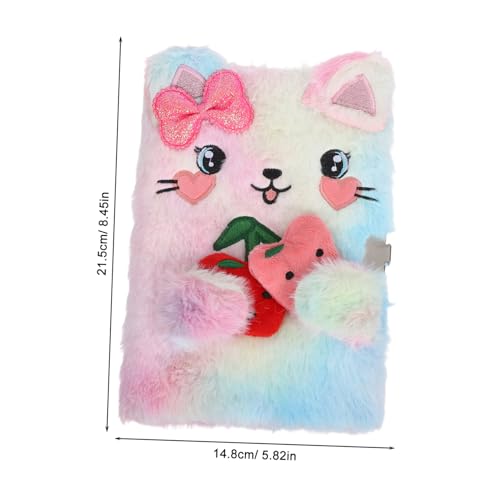 SHINEOFI 1 Set Flauschiges Katzentagebuch Mit Schloss Und Schlüssel, A5, Plüschtier-tagebuch, Schulreise-notizbuch Für Kinder, Schreiben, Zeichnen, Flauschiges Schreibwarenzubehör SHINEOFI 1 Set Flauschiges Katzentagebuch Mit Schloss Und Schlüssel, A5, Plüschtier-tagebuch, Schulreise-notizbuch Für Kinder, Schreiben, Zeichnen, Flauschiges Schreibwarenzubehör von SHINEOFI