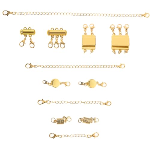 SHINEOFI 1 Set Halskette Magnetverschluss Transparent Silber Multiverschlüsse Halsketten Verschlüsse Schmuck Entwirrer Perlen Mehrlagiger Kettenhalter Layering Halskettenverschluss SHINEOFI 1 Set Halskette Magnetverschluss Transparent Silber Multiverschlüsse Halsketten Verschlüsse Schmuck Entwirrer Perlen Mehrlagiger Kettenhalter Layering Halskettenverschluss von SHINEOFI