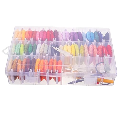 SHINEOFI 1 Set Schnur Kreuzstich Set Armbandrahmen Für Stickgarn Perlen Kordel Mini Nähmaschine Schlüsselband Set Seil Charms Webstuhl Garn Stickzubehör Nähzubehör Metall von SHINEOFI
