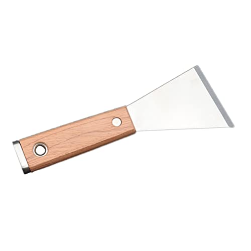 SHINEOFI 1 Stück Abgewinkeltes Spachtel Gips Cutter Werkzeug Malerei Schneiden Schaber Reinigung Putzspachtel Putz Wand Reparatur Silver Massivholz von SHINEOFI