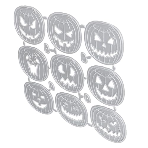 SHINEOFI 1 Stück Halloween Kürbis Stanzform Kohlenstoffstahl DIY Schablone zum Prägen und Basteln für Kreative Dekorationen und Halloween Feiern von SHINEOFI