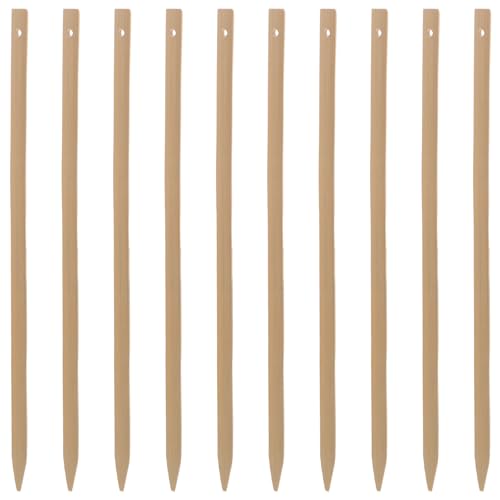 SHINEOFI 10 Bambus-Fächergriffe: Hochzeitsprogramme oder Farbmischen. Jumbo-Bastel-Eisstiele für Auktionen. Gebotspaddel aus gewelltem Holz. Flache Stiele zum Basteln. von SHINEOFI