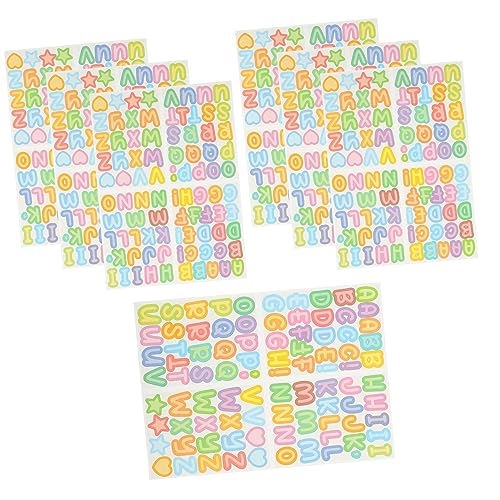 SHINEOFI 10 Blatt Bunte Aufkleber mit englischem Alphabet personalisierte sticker personalisierte aufkleber selbstklebendes Vinyl Klebetiketten Buchstaben aufkleben Zeitschriftenbedarf SHINEOFI 10 Blatt Bunte Aufkleber mit englischem Alphabet personalisierte sticker personalisierte aufkleber selbstklebendes Vinyl Klebetiketten Buchstaben aufkleben Zeitschriftenbedarf von SHINEOFI