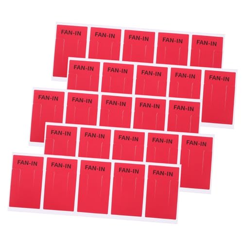 SHINEOFI 10 Blatt Klebende Luftstromanzeige Aufkleber für Klimaanlagen Selbstklebende Etiketten Rot für Einfache Installation und Effiziente Identifikation von Luftauslässen von SHINEOFI