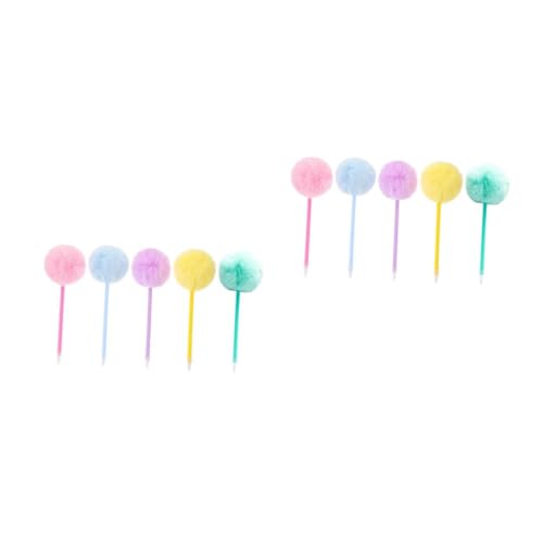 SHINEOFI 10 Flauschige Pompon Kugelschreiber mit Schwarzer Leichte Schreibstifte mit Niedlichen Cartoon Motiven Bunte Schulbedarf Stifte für Mädchen Schüler und Kreative SHINEOFI 10 Flauschige Pompon Kugelschreiber mit Schwarzer Leichte Schreibstifte mit Niedlichen Cartoon Motiven Bunte Schulbedarf Stifte für Mädchen Schüler und Kreative von SHINEOFI
