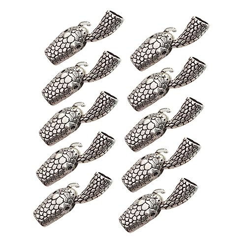 SHINEOFI 10 Paare Armband -Making -Kit ersatzteile bastelzeug Schlangenarmband Verschlüsse für Lederarmbänder spanngurten Schlangenverschluss Knebelverschlüsse für Schmuck Legierung Silver SHINEOFI 10 Paare Armband -Making -Kit ersatzteile bastelzeug Schlangenarmband Verschlüsse für Lederarmbänder spanngurten Schlangenverschluss Knebelverschlüsse für Schmuck Legierung Silver von SHINEOFI