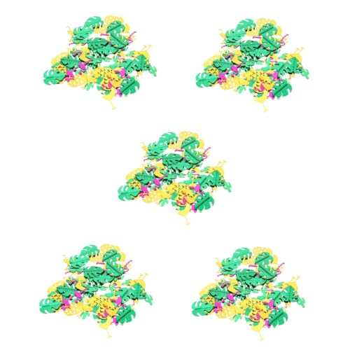 SHINEOFI 10 Packungen Schildkrötenblatt-konfetti Dschungel-dekor Hawaii-konfetti Tropisches Konfetti Ananas Konfetti Hawaiianisches Tischkonfetti Partyzubehör Pappbecher Baby Kuchen Papier von SHINEOFI