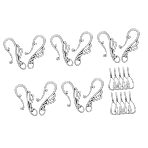 SHINEOFI 10 Sätze Musiknotenohrringe Ohrhaken für Schlüssel diy ohrringe zubehör armband zubehör schmuck Werkzeug zur Herstellung von Armbändern Halskette Knebelverschlüsse Zinklegierung von SHINEOFI