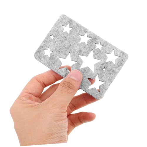 SHINEOFI 10 Satz Nadelfilz Schablonen für Anfänger Filzformen DIY Bastelvorlagen Wiederverwendbare Wollfilz Stencils Vielseitige Applikation Originelles Handarbeitsset für Nadelfilzprojekte von SHINEOFI