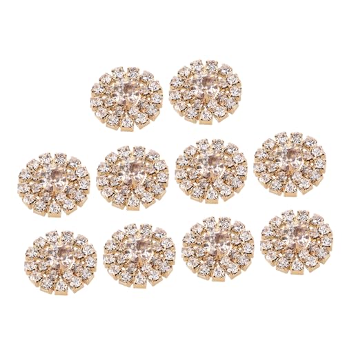 SHINEOFI 10 Stk. Teiliges Runde Strassornamente aus Legierung Einfach zu Befestigende Wiederverwendbare Schmuckapplikationen für Diy Haarschmuck Vielseitig Einsetzbar für Partys Geschenke SHINEOFI 10 Stk. Teiliges Runde Strassornamente aus Legierung Einfach zu Befestigende Wiederverwendbare Schmuckapplikationen für Diy Haarschmuck Vielseitig Einsetzbar für Partys Geschenke von SHINEOFI