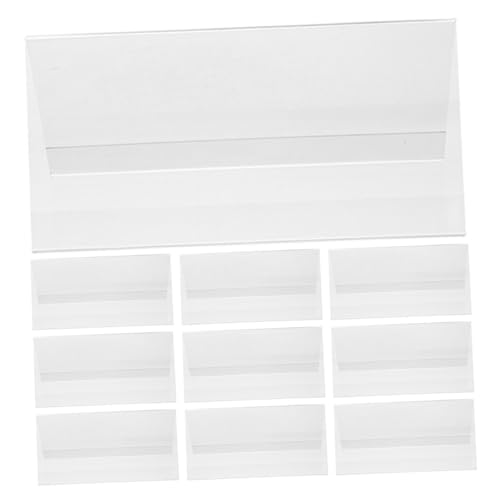 SHINEOFI 10 Stück Acryl Tisch Namensschild Halter V Form Doppelseitiger Displaysockel für Konferenzen Schulaktivitäten und Ausstellungen SHINEOFI 10 Stück Acryl Tisch Namensschild Halter V Form Doppelseitiger Displaysockel für Konferenzen Schulaktivitäten und Ausstellungen von SHINEOFI