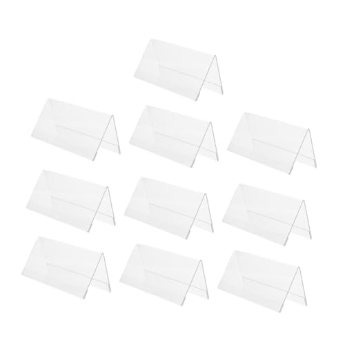 SHINEOFI 10 Stück Acryl Tischaufsteller V Förmiger Namensschildhalter Klar Stabil und Langlebig für Büro Konferenzen und Messen SHINEOFI 10 Stück Acryl Tischaufsteller V Förmiger Namensschildhalter Klar Stabil und Langlebig für Büro Konferenzen und Messen von SHINEOFI