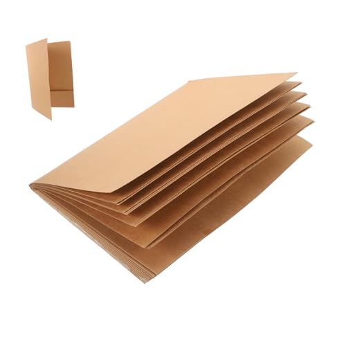 SHINEOFI 10 Stück Aktenhalter Kunststoffmappen für Dokumente Doppelter Dokumentenhalter Single-Pocket-Portfolio Fotospeicherordner Dokumentenmappen Mitarbeiterordner Buchbindung Kraftpapier von SHINEOFI