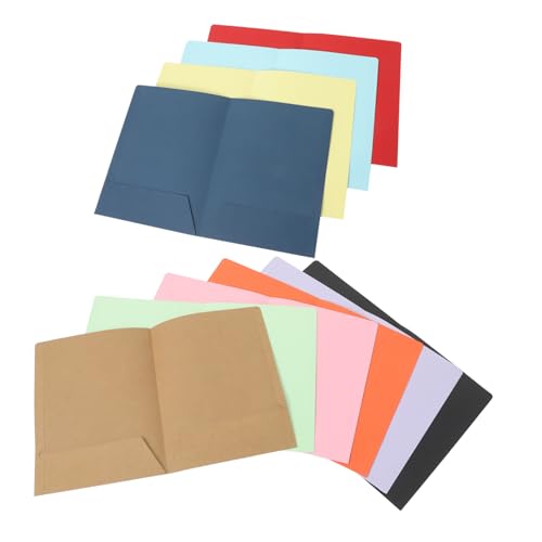 SHINEOFI 10 Stück Aktenordner Notizbuchteiler Mit Taschen Portfoliomappen Mit Taschen Ordner Mit Ordnern Schulmappen Mit Taschen Aktentaschenordner Dateiordner-organizer Papier von SHINEOFI