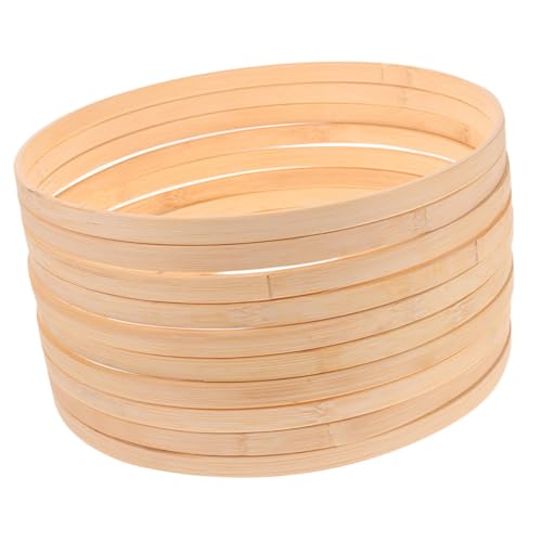 SHINEOFI 10 Stück Bambus Ringe für DIY Bastelarbeiten für Wanddekoration und Makramee Handwerk Stabile und Hochwertige Handwerksringe SHINEOFI 10 Stück Bambus Ringe für DIY Bastelarbeiten für Wanddekoration und Makramee Handwerk Stabile und Hochwertige Handwerksringe von SHINEOFI