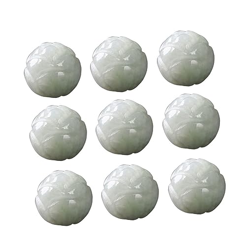 SHINEOFI 10 Stück Diy Lotusperlen Natürlichem Stein für Schmuckherstellung Edelsteinperlen für Armbänder und Kreative Bastelprojekte SHINEOFI 10 Stück Diy Lotusperlen Natürlichem Stein für Schmuckherstellung Edelsteinperlen für Armbänder und Kreative Bastelprojekte von SHINEOFI