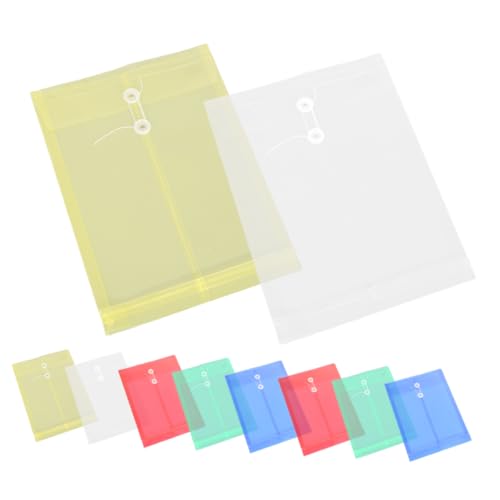 SHINEOFI 10 Stück Dokumentenmappe Transparentes PP Ordner für Schule Büro und Organisation Vielseitig Einsetzbar mit Sicherem Verschluss und Design von SHINEOFI