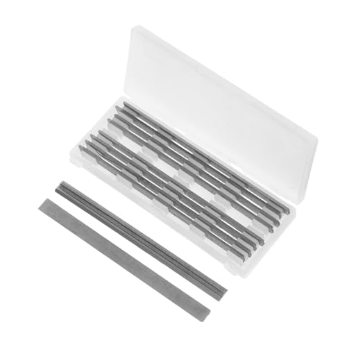 SHINEOFI 10 Stück Elektrische Planerklinge Planenklinge Für Schreiner Elektromotterersatzklinge Ersatzklinge Für Elektrische Planer Holzbearbeitungsschaufel Blade Messereinsatz Silber Stahl von SHINEOFI