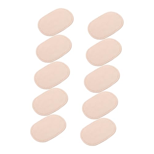 SHINEOFI 10 Stück Ellbogen Knie Patches Widerstandsfähigem Wildleder Ergonomisch Geformt für Herrenpullover zum Nähen Oval Strapazierfähig zur Reparatur und Verstärkung von Kleidung von SHINEOFI