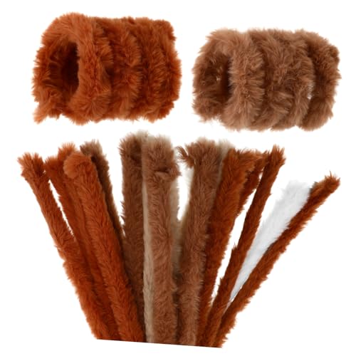 SHINEOFI 10 Stück Flauschige Chenille Stiele Biegsame Bastelstäbe für Kreative Projekte Weich und Langlebig für Dekoration und Handwerk von SHINEOFI