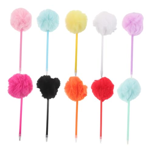 SHINEOFI 10 Stück Flauschige Pom Pom Kugelschreiber Bunte Plüschkugelschreiber Weiches Für Schule Büro Kreative Schreibwaren Für Studenten SHINEOFI 10 Stück Flauschige Pom Pom Kugelschreiber Bunte Plüschkugelschreiber Weiches Für Schule Büro Kreative Schreibwaren Für Studenten von SHINEOFI