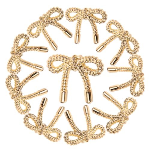 SHINEOFI 10 Stück Goldene Schleife Knopf Mantelknöpfe Nähverschluss Für Kleidung DIY Zinklegierungsknöpfe SHINEOFI 10 Stück Goldene Schleife Knopf Mantelknöpfe Nähverschluss Für Kleidung DIY Zinklegierungsknöpfe von SHINEOFI
