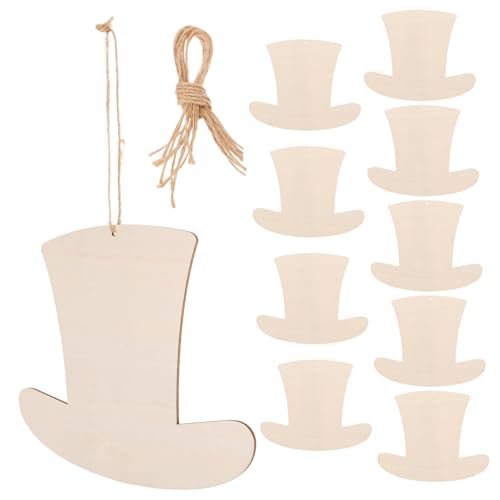 SHINEOFI 10 Stück Hat Hackschnitzel Holzhandwerk Unvollendet Holzausschnitte Unbehandelte Holzplatten Hutförmige Holzscheiben Diy Hutscheiben Leere Holzscheiben Holzhüte Beige Hanfseil SHINEOFI 10 Stück Hat Hackschnitzel Holzhandwerk Unvollendet Holzausschnitte Unbehandelte Holzplatten Hutförmige Holzscheiben Diy Hutscheiben Leere Holzscheiben Holzhüte Beige Hanfseil von SHINEOFI