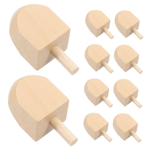 SHINEOFI 10 Stück Holz Dreidel Unlackierte Natürliche Holz Dreidel für Chanukka DIY Projekte Bastelbedarf Familienfeiern Kulturelles Lernen und Interaktives SHINEOFI 10 Stück Holz Dreidel Unlackierte Natürliche Holz Dreidel für Chanukka DIY Projekte Bastelbedarf Familienfeiern Kulturelles Lernen und Interaktives von SHINEOFI