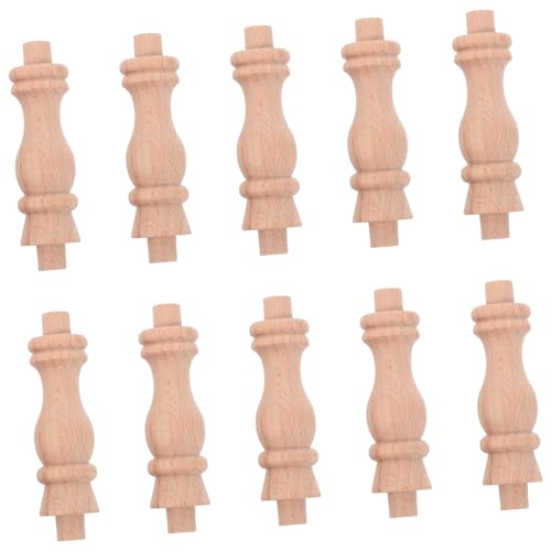 SHINEOFI 10 Stück Kürbissäulentrennwand aus massivem Holz Spindel unvollendet Dekoration horizontal Möbel Baluster Holz unfertiges Holzhandwerk Holzknäufe Holzbaluster Khaki SHINEOFI 10 Stück Kürbissäulentrennwand aus massivem Holz Spindel unvollendet Dekoration horizontal Möbel Baluster Holz unfertiges Holzhandwerk Holzknäufe Holzbaluster Khaki von SHINEOFI