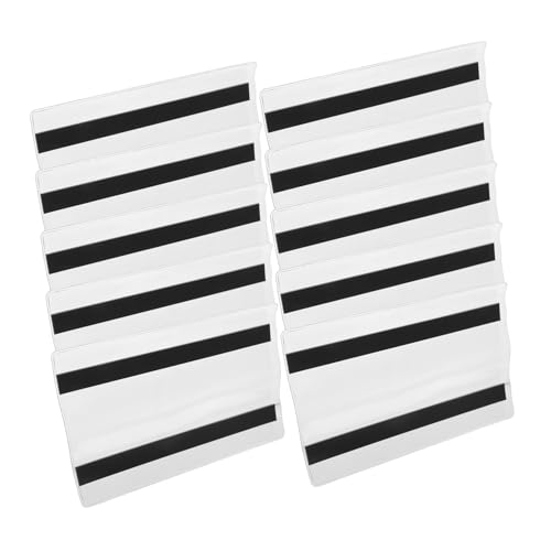 SHINEOFI 10 Stück Magnetische Transparente Etikettenhalter für Preisschilder und Namensschilder Wiederverwendbar Klar Einfach an Metallregalen zu Befestigen Vielseitig Einsetzbar für Büro SHINEOFI 10 Stück Magnetische Transparente Etikettenhalter für Preisschilder und Namensschilder Wiederverwendbar Klar Einfach an Metallregalen zu Befestigen Vielseitig Einsetzbar für Büro von SHINEOFI