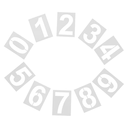 SHINEOFI 10 Stück Malvorlage Handwerksvorlage Malschablonen Aus Kunststoff Große Zahl Schablonen Wandmalerei Vorlagen Schablonen Zahlen Basteln Große Das Haustier Weiß SHINEOFI 10 Stück Malvorlage Handwerksvorlage Malschablonen Aus Kunststoff Große Zahl Schablonen Wandmalerei Vorlagen Schablonen Zahlen Basteln Große Das Haustier Weiß von SHINEOFI