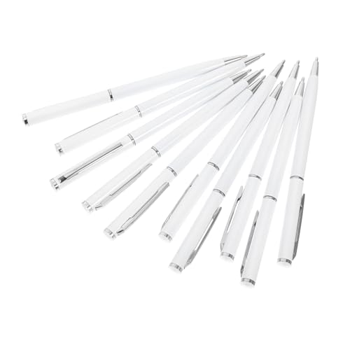 SHINEOFI 10 Stück Metall Kugelschreiber mit Drehmechanismus für Geschmeidiges Schreiben Spitze Schwarzer Eleganter Business Stift für Büro Meetings und Vertragsunterzeichnungen SHINEOFI 10 Stück Metall Kugelschreiber mit Drehmechanismus für Geschmeidiges Schreiben Spitze Schwarzer Eleganter Business Stift für Büro Meetings und Vertragsunterzeichnungen von SHINEOFI