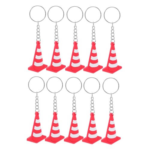 SHINEOFI 10 Stück Miniatur Verkehrshütchen Schlüsselanhänger Kreative PVC Road Cone Schlüsselringe für Taschen Autoschlüssel und Baupartys Langlebig und Farbenfroh SHINEOFI 10 Stück Miniatur Verkehrshütchen Schlüsselanhänger Kreative PVC Road Cone Schlüsselringe für Taschen Autoschlüssel und Baupartys Langlebig und Farbenfroh von SHINEOFI