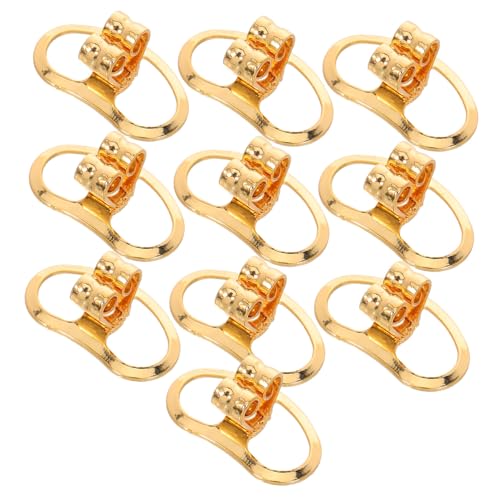 SHINEOFI 10 Stück Ohrstecker Rückseiten für Hängende Ohren Stabiler Verschluss Schwerer Ohrschmuck Halter Unterstützung für Damen und Mädchen Sicherer Halt bei Aktivitäten und Reisen von SHINEOFI