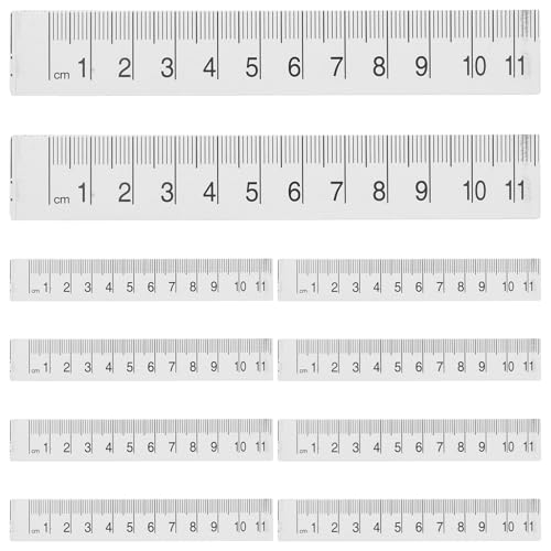 SHINEOFI 10 Stück Papier Herrscher misst Herrscher Lineal zum Zerreißen von Papier Bandkörper messen Stoffbandmaß für Körpermaße Maßband für Körpermaße Weiß von SHINEOFI