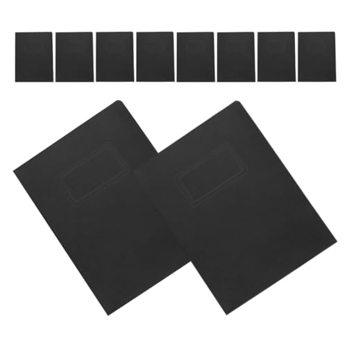 SHINEOFI 10 Stück Schwarze Papierordner Zwei Taschen Dokumentenordner für Büro Zuhause Schule Optimal zur Organisation von Unterlagen von SHINEOFI