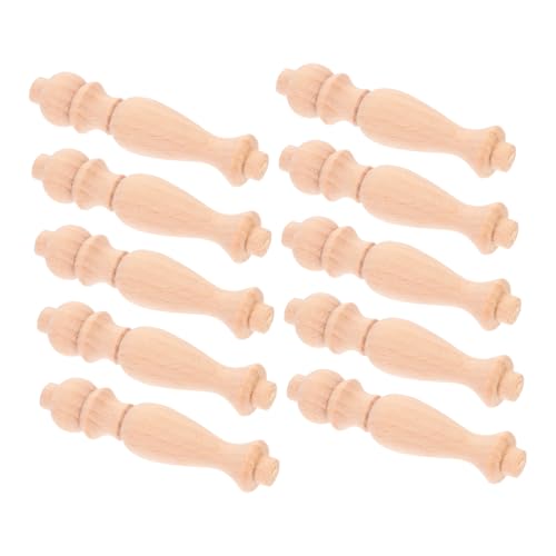 SHINEOFI 10 Stück Spindeln für Innentreppen Holzspindeln Khaki SHINEOFI 10 Stück Spindeln für Innentreppen Holzspindeln Khaki von SHINEOFI