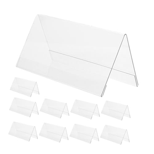 SHINEOFI 10 Stück Teiliges Acryl Namensschild Klarer Dreieckiger Tischaufsteller Doppelseitig Bedruckbar Praktische Sitzplatzkarte für Hochzeit Restaurant Büro und Veranstaltungsorte SHINEOFI 10 Stück Teiliges Acryl Namensschild Klarer Dreieckiger Tischaufsteller Doppelseitig Bedruckbar Praktische Sitzplatzkarte für Hochzeit Restaurant Büro und Veranstaltungsorte von SHINEOFI