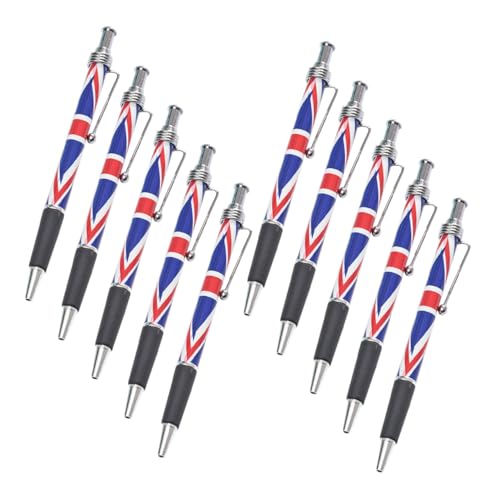 SHINEOFI 10 Stück Teiliges British Flag Kugelschreiber mit Glattem Schreibfluss Komfortablem Griff für Schule Büro und Unterschriften und Dekoratives Schreibgerät SHINEOFI 10 Stück Teiliges British Flag Kugelschreiber mit Glattem Schreibfluss Komfortablem Griff für Schule Büro und Unterschriften und Dekoratives Schreibgerät von SHINEOFI