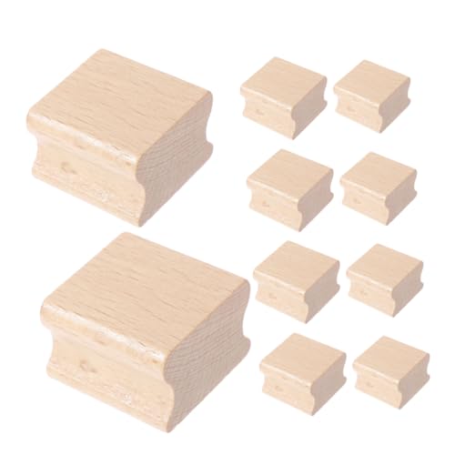 SHINEOFI 10 Stück Teiliges Buchenholz stempelblock Rillen Handgefertigte Blanko holzstempel für DIY Bastelprojekte und Scrapbooking Präzise Gravur Langlebiges Holzmaterial für Kreative SHINEOFI 10 Stück Teiliges Buchenholz stempelblock Rillen Handgefertigte Blanko holzstempel für DIY Bastelprojekte und Scrapbooking Präzise Gravur Langlebiges Holzmaterial für Kreative von SHINEOFI