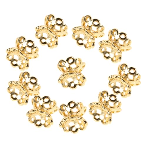 SHINEOFI 10 Stück Teiliges DIY Schmuckperlenkappen Doppelseitige Perlenkappen für Armbänder und Elegantes Zubehör für Schmuckherstellung für Kreative Bastelprojekte SHINEOFI 10 Stück Teiliges DIY Schmuckperlenkappen Doppelseitige Perlenkappen für Armbänder und Elegantes Zubehör für Schmuckherstellung für Kreative Bastelprojekte von SHINEOFI