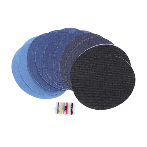 SHINEOFI 10 Stück Teiliges Denim Bügelflicken Oval Form mit Nähset Starke Haftung Waschbar für Jeans Jacken Rucksäcke Einfache Anwendung Vielseitig für Reparatur und Dekoration SHINEOFI 10 Stück Teiliges Denim Bügelflicken Oval Form mit Nähset Starke Haftung Waschbar für Jeans Jacken Rucksäcke Einfache Anwendung Vielseitig für Reparatur und Dekoration von SHINEOFI