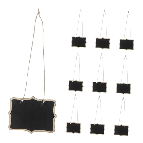 SHINEOFI 10 Stück Teiliges Doppelseitiger Mini Kreidetafeln aus Holz mit Aufhängeschnur Vielseitige Beschreibbare Schilder für Garten Hochzeit Party und Dekoration SHINEOFI 10 Stück Teiliges Doppelseitiger Mini Kreidetafeln aus Holz mit Aufhängeschnur Vielseitige Beschreibbare Schilder für Garten Hochzeit Party und Dekoration von SHINEOFI