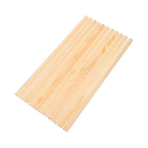 SHINEOFI 10 Stück Teiliges Dreieckiger Fensterleisten aus Kiefernholz Vielseitige Holzleisten für DIY fensterdekoration Einfach zu Montierende Zierleisten für Foto Bastelprojekte von SHINEOFI
