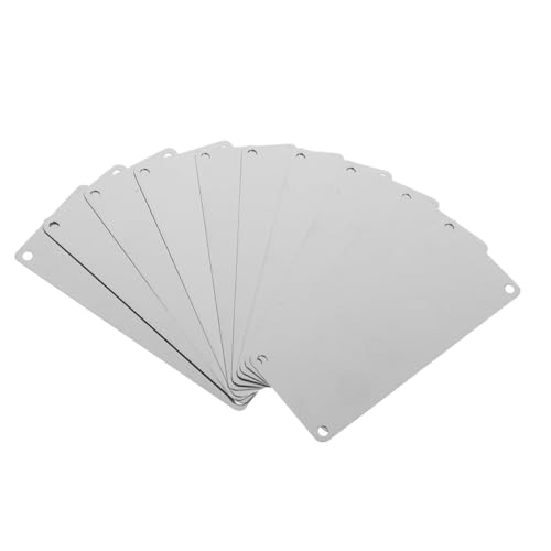 SHINEOFI 10 Stück Teiliges Edelstahl Blanko-schild Rechteck mit Löchern Rostfrei Gravurfähig für Individuelle Namensschilder Hotelschilder Büro Türbeschilderung SHINEOFI 10 Stück Teiliges Edelstahl Blanko-schild Rechteck mit Löchern Rostfrei Gravurfähig für Individuelle Namensschilder Hotelschilder Büro Türbeschilderung von SHINEOFI