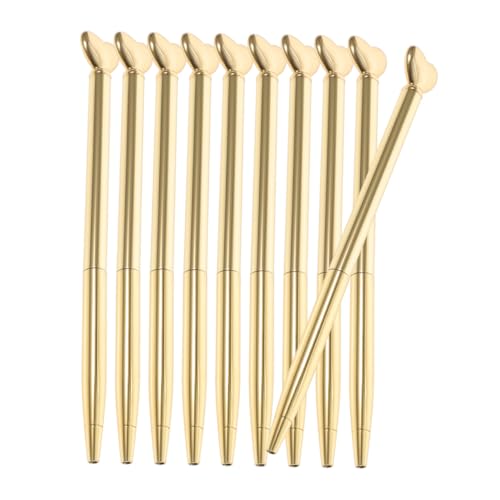 SHINEOFI 10 Stück Teiliges Einziehbare Metall Kugelschreiber mit Mittlerer Spitze Herzförmiges Design Langlebige Blaue Schreibgerät für Büro Hochzeit Valentinstag Partygeschenk für Frauen SHINEOFI 10 Stück Teiliges Einziehbare Metall Kugelschreiber mit Mittlerer Spitze Herzförmiges Design Langlebige Blaue Schreibgerät für Büro Hochzeit Valentinstag Partygeschenk für Frauen von SHINEOFI