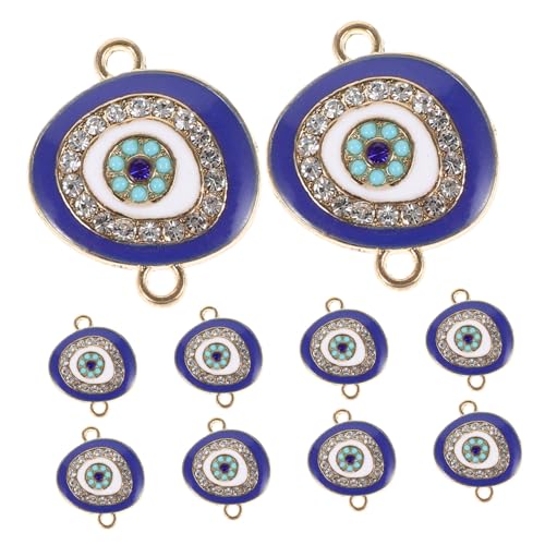 SHINEOFI 10 Stück Teiliges Evil Eye Metallanhänger Vielseitige DIY Schmuckanhänger für Armbänder Halsketten Ohrringe Kreative Bastelaccessoires Geeignet für Unterschiedliche Outfits und SHINEOFI 10 Stück Teiliges Evil Eye Metallanhänger Vielseitige DIY Schmuckanhänger für Armbänder Halsketten Ohrringe Kreative Bastelaccessoires Geeignet für Unterschiedliche Outfits und von SHINEOFI